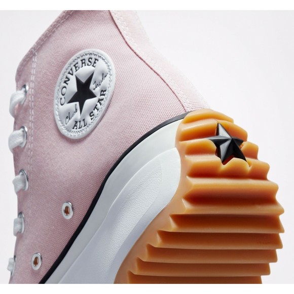 Converse Unisex Run Star Hike Sneaker M 10 W 11.5 High Top Platform Shoes Pink - Picture 8 of 10